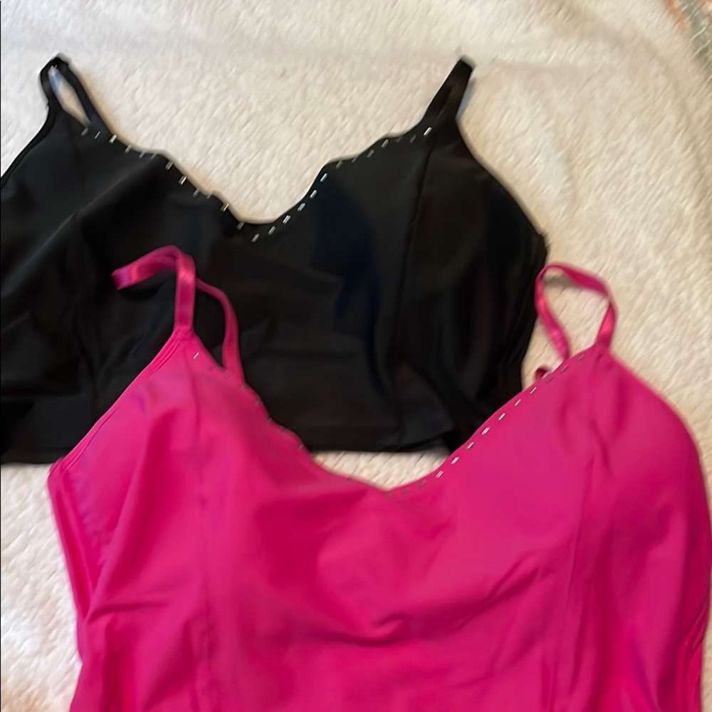 Black and Pink Studded Camisoles
